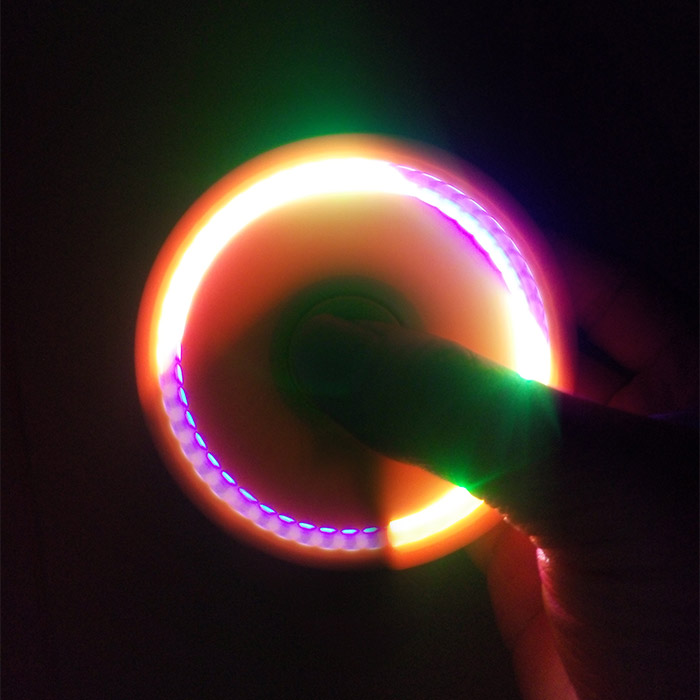 Focus Toy LED Light Triangle Fidget Spinner