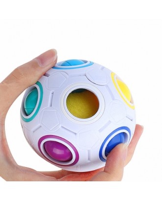 Football Cube Magic Rainbow Ball Puzzle Relief Toys