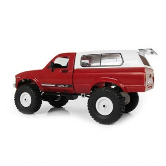 WPL C24 1/16 4WD 2.4G 2CH Military Truck Buggy Crawler Off Road Car KIT RED